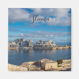 Íman Porto de Sliema e arranha-céus em Malta