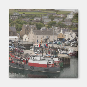 Íman porto de Stromness na costa do Atlântico Norte