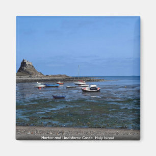 Íman Porto e castelo de Lindisfarne, ilha santamente