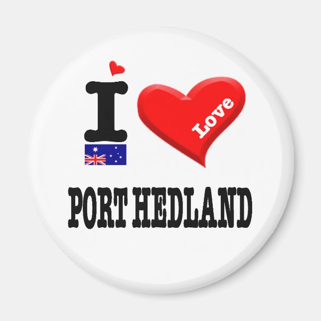 Íman PORTO HEDLAND - Eu amo (Frente)