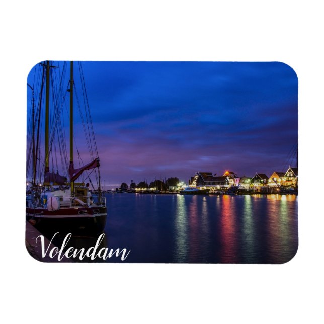 Íman Porto iluminado de Volendam à noite (Horizontal)