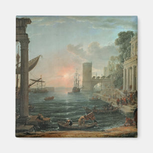 Íman Porto marítimo com a Embarque