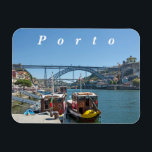 Íman Porto. Ponte Douro Rio e Dom Luis I.<br><div class="desc">Porto. Ponte Douro Rio e Dom Luis I. Viagem. Europa. Portugal. Porto. Vista da Cidade. Rio Douro. Ponte Dom Luis I. Indecência. Marina no rio. Barco Prazer.</div>