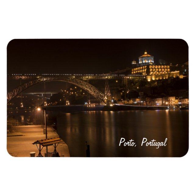 Íman Porto por noite Magnet Premium (Horizontal)