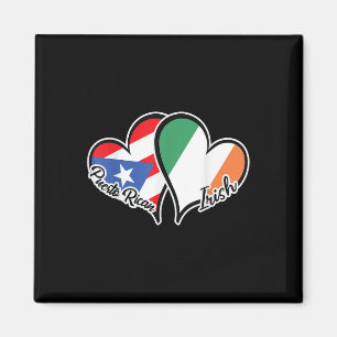 Íman Porto Rico Irlanda Bandeira Half Puerto Rican Half