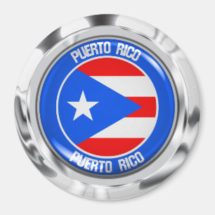 Íman Porto Rico Round Emblem