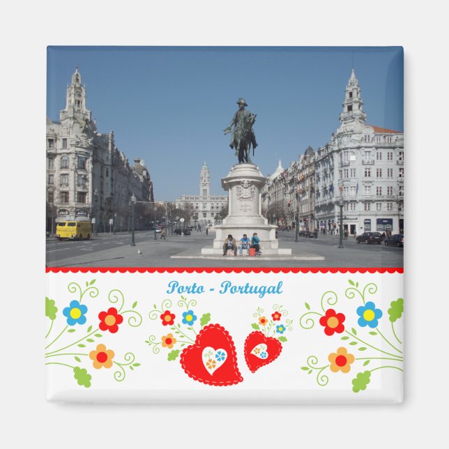 Íman Portugal em fotos - Praça Liberdade no Porto (Frente)