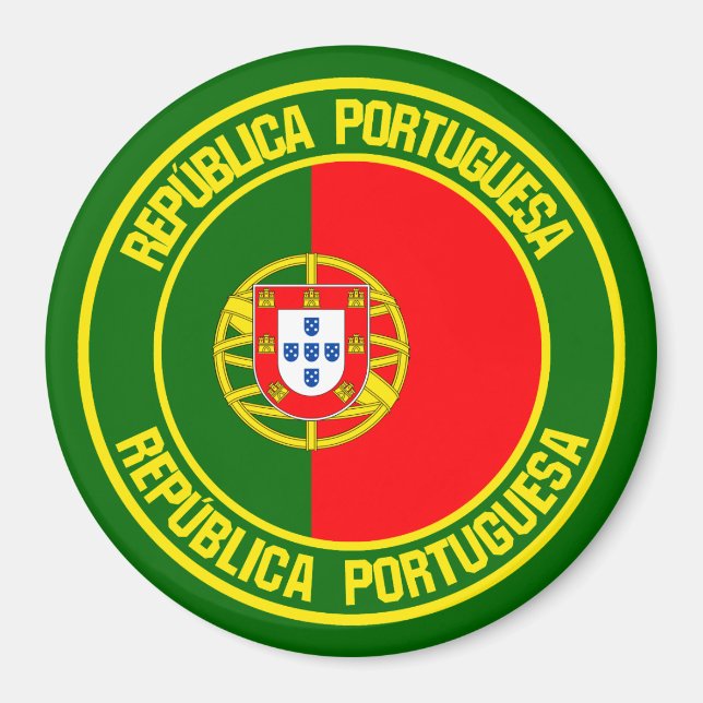 Íman Portugal Round Emblem (Frente)