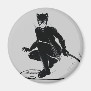Íman Pose de Pincel da Mulher-Gato
