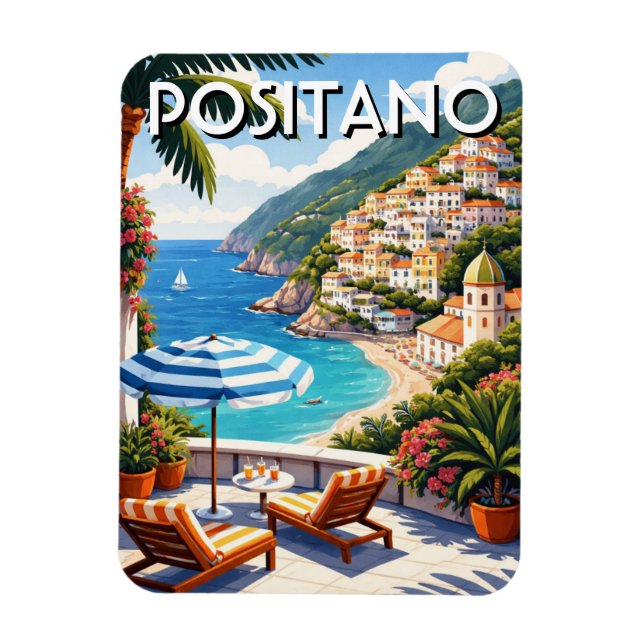 Íman Positano Itália (Vertical)