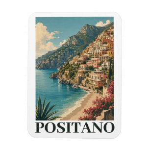 Íman Positano Itália Costa Amalfi Viagem Retro