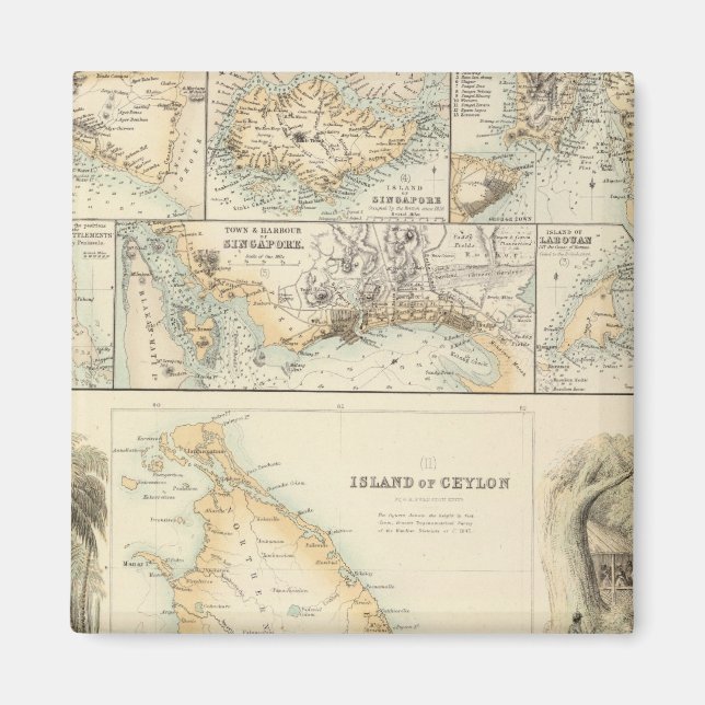 Íman Posse Britânica no Mar Índio (Frente)