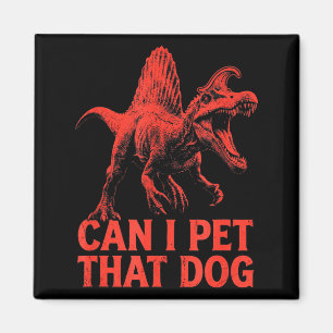Íman Posso acariciar esse cachorro dinossauro engraçado