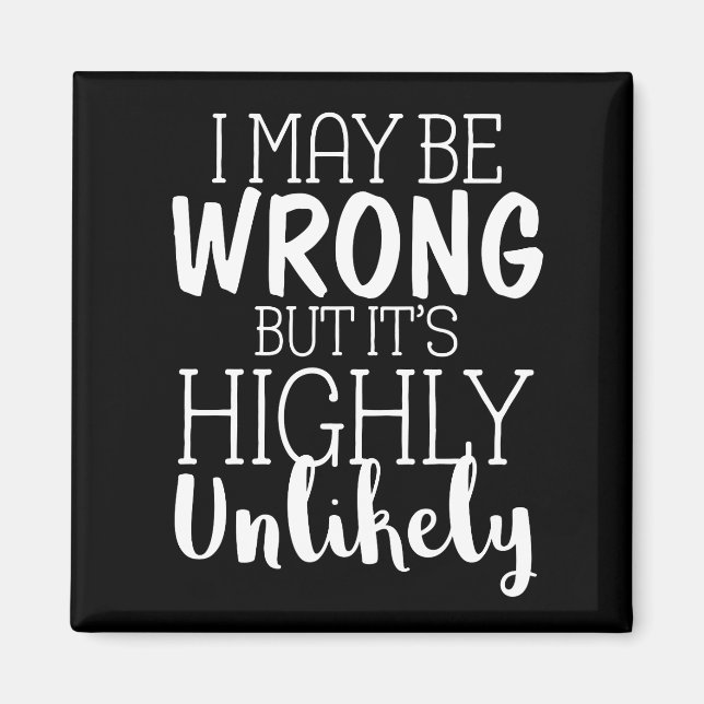 Íman Posso Estar Errado, Mas É Muito Improvável (Frente)