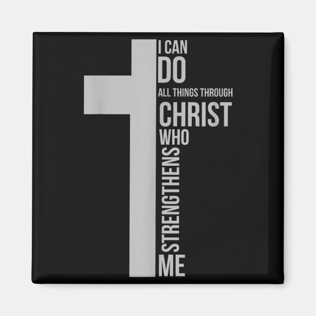 Íman Posso fazer todas as coisas através de Cristo que  (Frente)