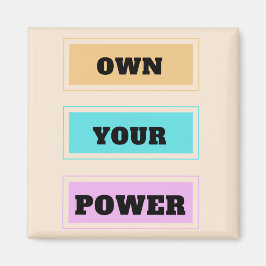 Íman Possua seu ímã Power Square