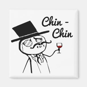 Íman Possuir Homem com Bata de Vinho de Chapéu Superior