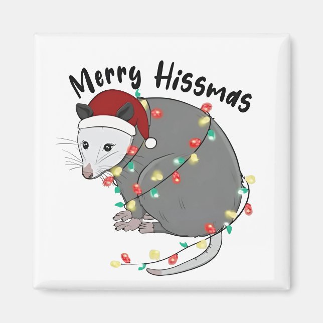 Íman Possum Come Trash Natal Luzes Alegre Sssnatal (Frente)