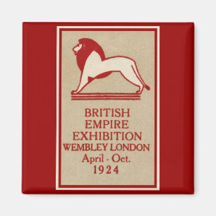 Íman Poster 1924 da exposição do Império Britânico