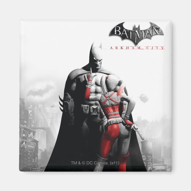 Íman POSTER AC - Batman & Harley (Frente)