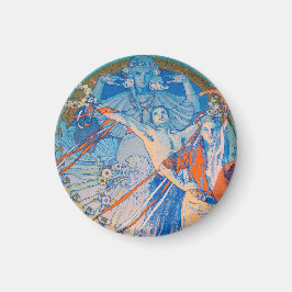 Íman Poster de Alphonse Mucha para o Festival de Sokol