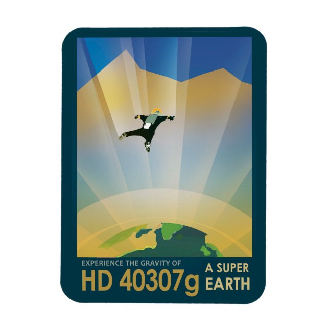 Íman Poster De Espaço Retroativo - A Gravidade De Uma S (Vertical)