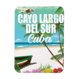 Íman Poster de férias de praia Cayo Largo del Sur