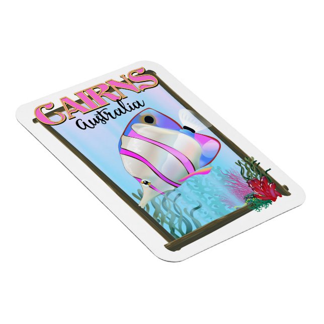 Íman Poster de Férias do Cairns na Austrália (Lado Direito)