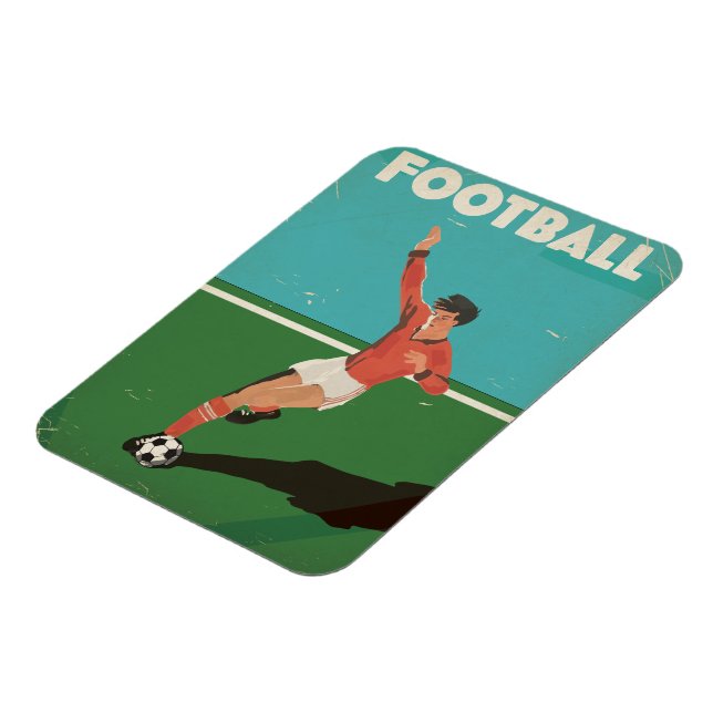 Íman Poster de futebol Vintage (Left Side)