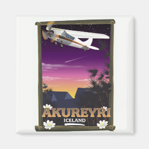 Íman poster de viagens Akureyri Islândia