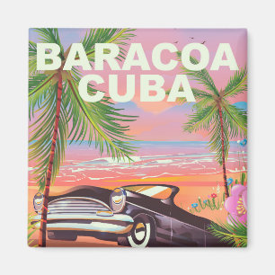 Íman Poster de viagens automático de Baracoa Cuba