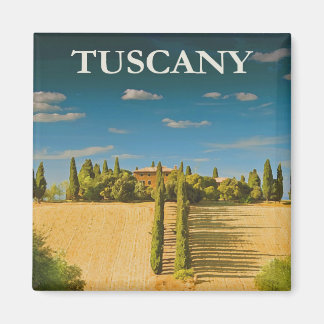 Íman Poster de viagens da Toscânia