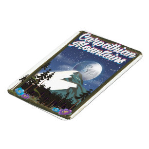 Íman Poster de viagens das Montanhas Cárpticas