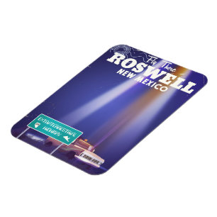 Íman Poster de viagens de Estrada Extraterrestre Roswel