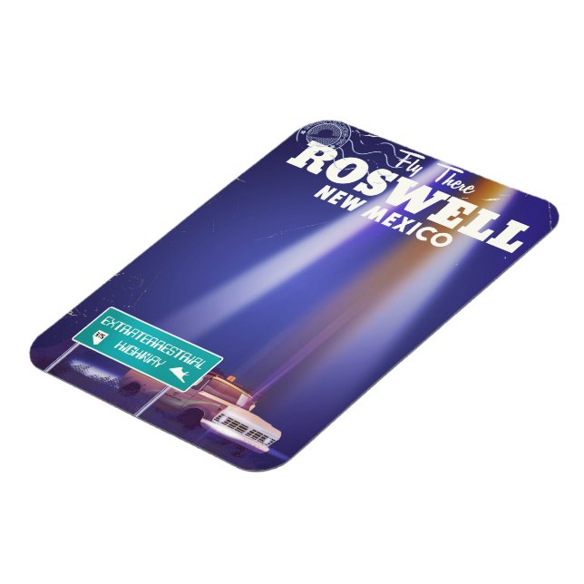 Íman Poster de viagens de Estrada Extraterrestre Roswel (Left Side)