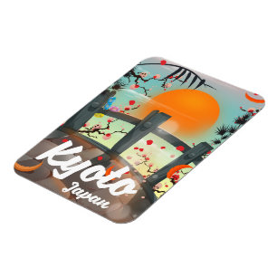 Íman Poster de viagens de Kyoto Japão