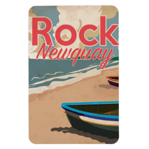 Íman Poster de viagens de locomotivas do Newquay Vintag