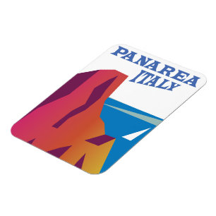 Íman poster de viagens de navegação Panarea Italy vin