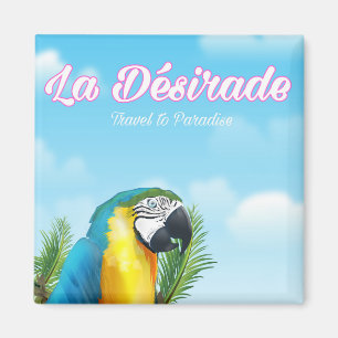 Íman poster de viagens de Papagaio La Désirade