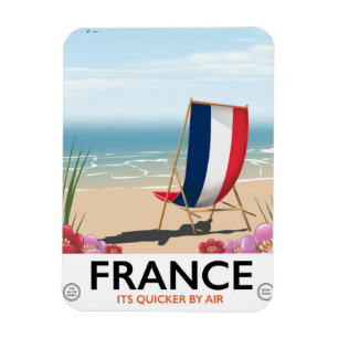 Íman poster de viagens de praia em França