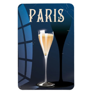 Íman poster de viagens de vinho de Paris