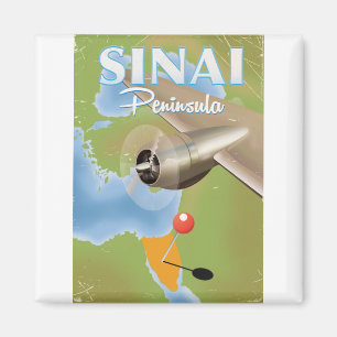 Íman poster de viagens de Voo da Península do Sinai