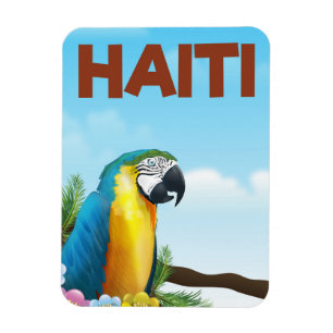 Íman Poster de viagens do Haiti
