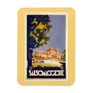 Íman Poster de viagens do italiano de Salsomaggiore do