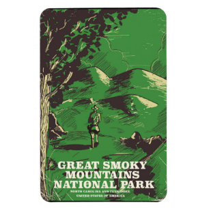 Íman Poster de viagens do parque nacional de Great