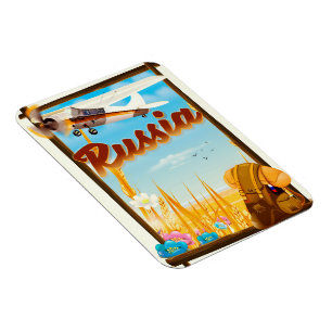 Íman Poster de viagens dos desenhos animados da