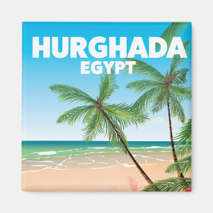 Íman Poster de viagens Hurghada Egito