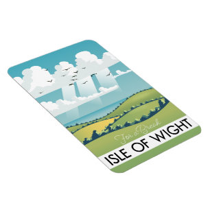 Íman poster de viagens isle of wight.
