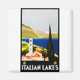 Íman poster de viagens italiano de lagos