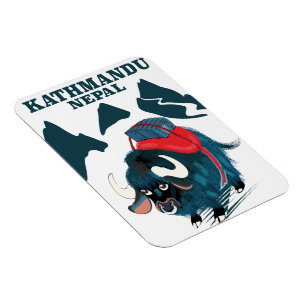 Íman Poster de viagens Katmandu Nepal